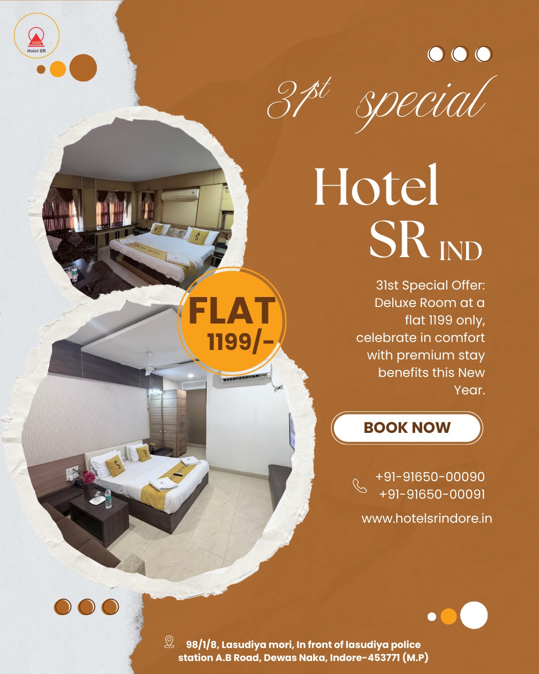 31st Special Offer - Deluxe Room ₹1199